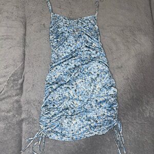 SHEIN Blue Floral Mini Dress